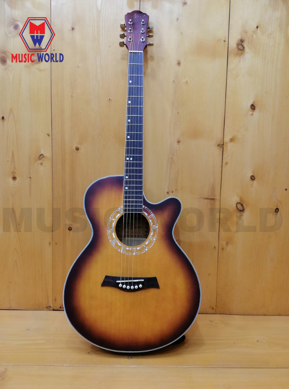 Ruison Acoustic Guitar Sunburst colour